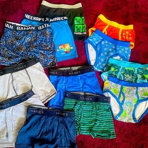 Boys licensed briefs and boxer briefs. NWOT